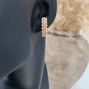 Gold with Pearl Earrings